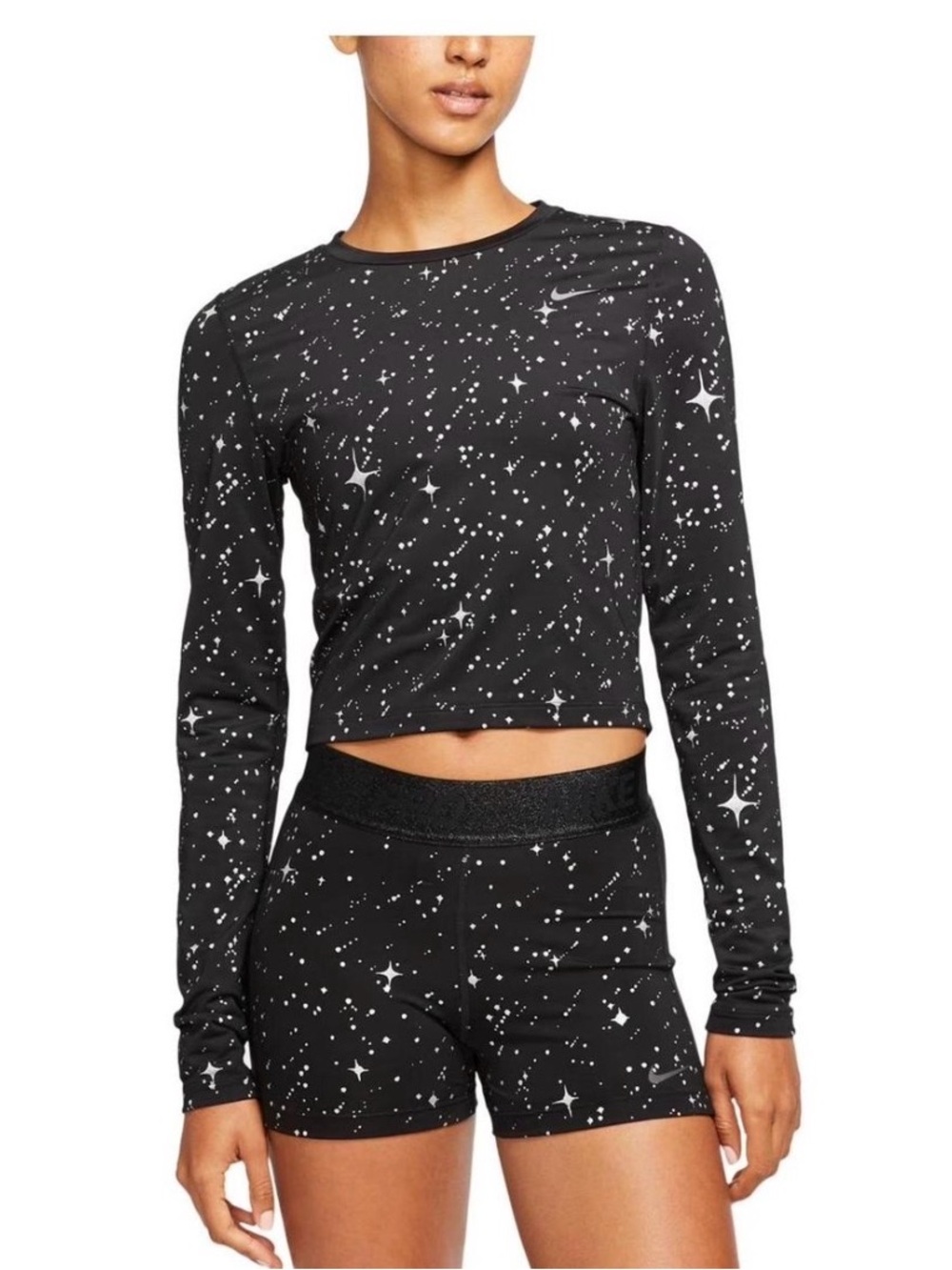 Nike Pro Dri-FIT Starry Night long-sleeve crop top - XL